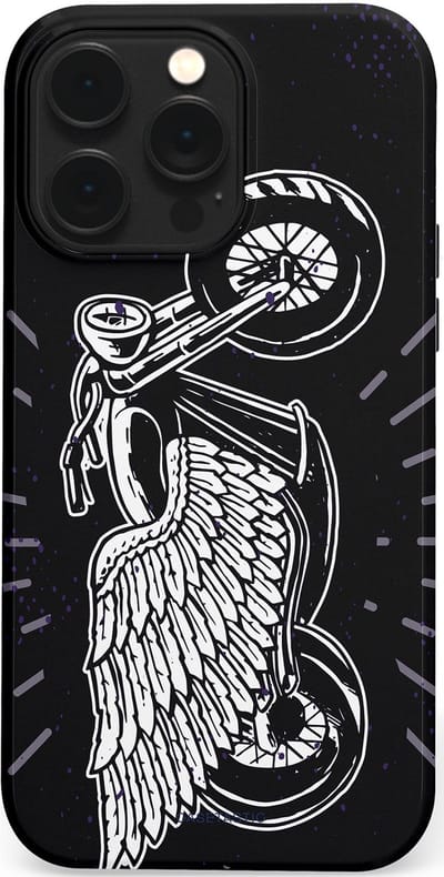 Casetastic Hoesje Geschikt voor Apple iPhone 14 Pro Max Magsafe - Stijlvolle Beschermende Duo-layer Case - Retro highway