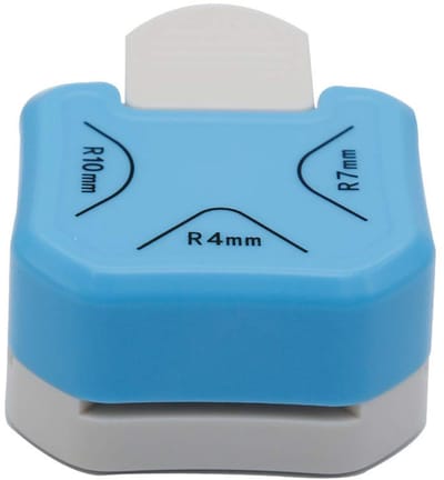 Hoekpons - papier hoekafronder 3 in 1 (R4mm+R7mm+R10mm) - Ponsen voor knutselwerkjes, enveloppenponsbord, perforator, kaarten maken, scrapbooking en dagboekschrijven