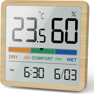 VELTRR® Hygrometer - Weerstation Binnen en Buiten - Weerstations - Luchtvochtigheidsmeter