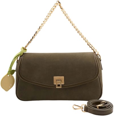 SEIDENFELT MANUFAKTUR schoudertas Nibe Crossbody Bag Olive olijfgroen