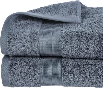 Atmosphera Badhanddoek Towelmaster - donkergrijs - luxe - 70 x 130 cm - katoen - 450 grams - badkamer handdoek