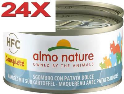 Almo Nature HFC - Kat - Graanvrij Makreel & Aardappelen - 24x70gr
