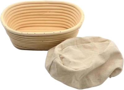 Brooddeegmanden Rotan - Rijsmandjes Brood - Ambachtelijk Brood Maken - Creëert Mooi Patroon - Meerdere Maten - Houtkleur