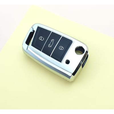 Pour Vw T-Roc Touran Tiguan Golf 7 Gti Polo T-Cross Skoda Octavia Rapid Kodiaq Fabia Seat Ibiza Leon Ateca Arona Housse de Clé black