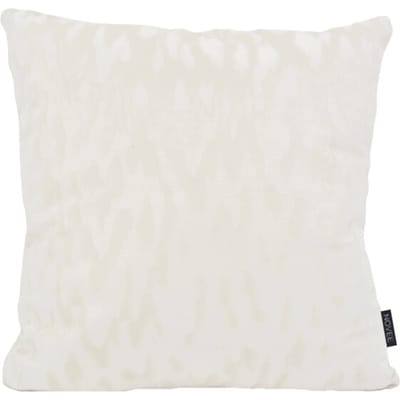 Velvet Stain Crème/Wit Kussenhoes | Velvet / Polyester | 45 x 45 cm