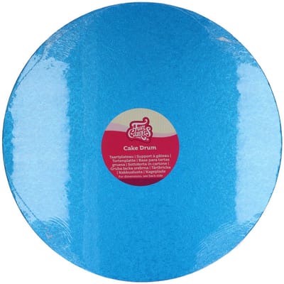 FunCakes Cake Drum Rond - Blauw - Ø35,5 cm / 12 mm - Taartonderlegger - Taartkarton