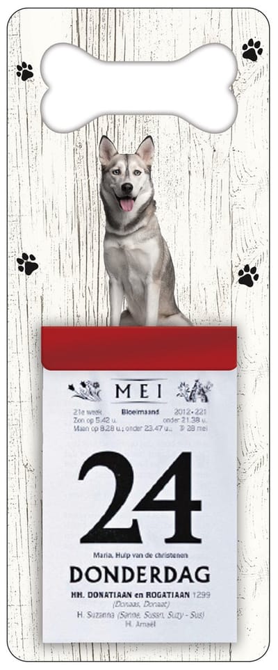 Scheurkalender 2027 Hond: Sibersche Husky