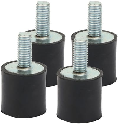 Dailygoods- Schokdempers 4-Pack - Rubber - Trillingsdempers - Geluidsreductie - Voor luchtcompressor - Afmetingen 15 x 15 cm