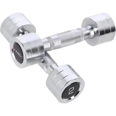 HMS Chroom Dumbbell Set - 2 x 2 kg