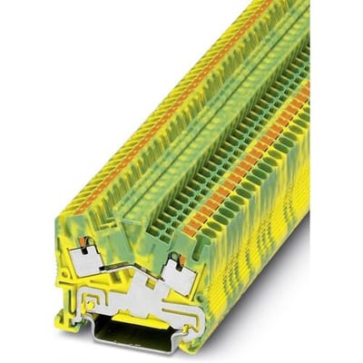 Phoenix Contact 3211867 Aardklem 3-etages 5.2 mm Snelaansluiting Groen, Geel 50 stuk(s)