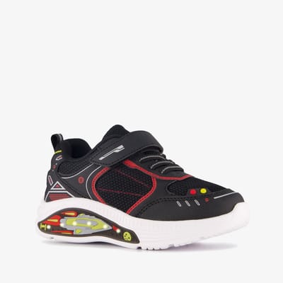 Blue Box jongens ruimtevaart sneakers met lichtjes zwart rood - Maat 32 - Uitneembare zool