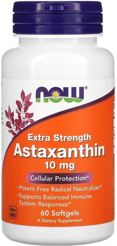 Astaxanthine 10mg Now Foods 60softgels