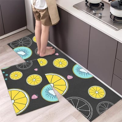 Modieuze eenvoudige keukenvloermat in Scandinavische stijl Huishoudelijk tapijt Lange strook deurmat Modern interieur 40cmx60 40cmx120cm gray
