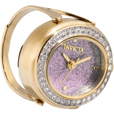 Invicta Mini 49600 Dames Horloge - Quartz Uurwerk - Roestvrij Staal met roze Wijzerplaat - 24mm
