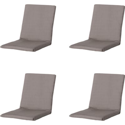 Madison stapelstoelkussen basic - 97x49x3cm set van 4