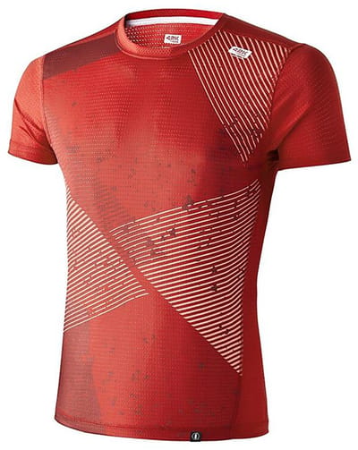 42k Running Elements Recycled T-shirt Met Korte Mouwen Rood S Man