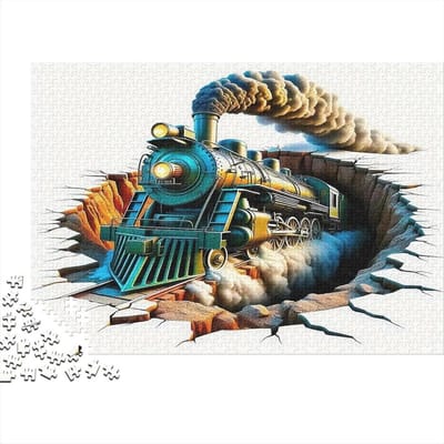 Papieren Puzzel - Legpuzzel Volwassenen - Ontspanning Thuis - 1000 Stukjes - 52 x 38 cm - Multicolor