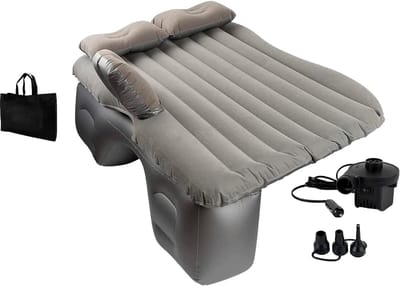 Auto Luchtbed - Opblaasbaar Automateras - Inclusief 12V Pomp, 2 Kussens en Tas - 140 x 80 cm