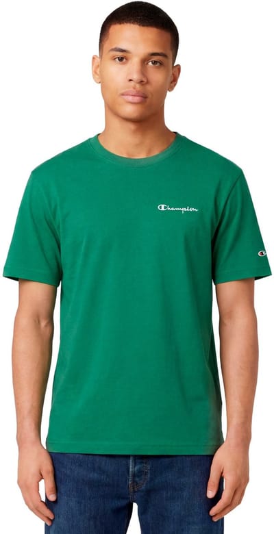 Champion T-shirt Heren SS Tee Groen - Maat M