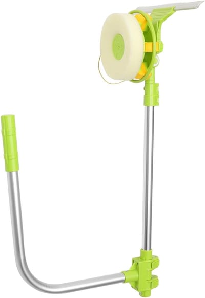Glazen Wisser Telescopisch - Raamwisser Apparatuur - Ramen Schoonmaken - Streeploos Resultaat - 140 cm - Zilver