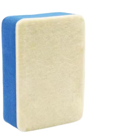 Reinigingsborstel Glas - Anti-condens - Autoruiten Zicht - Niet Schurend - 5 x 4 x 2.2 cm - Blauw