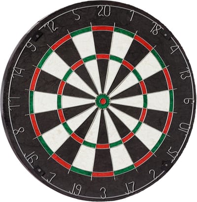 Professioneel Sisal Dartbord Zwart 45-50cm - Hoogwaardig Speelplezier