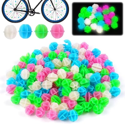 Kleurige Fiets Spaken Clips en Decoraties voor Kinderen - Reflecterende Spaken, Luminous Beads en Spoke Beads voor Meisjes en Jongens