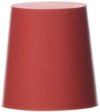 Rubberen stop rood 29 mm - 5 stuks