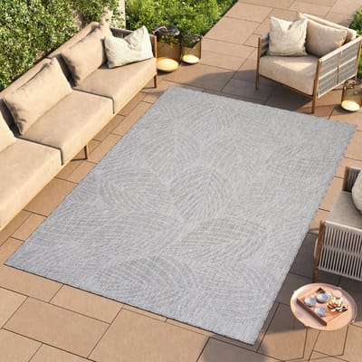 Tapiso Melissa Vloerkleed Grijs Binnen Buiten Kleed Tapijt Maat- 60x200