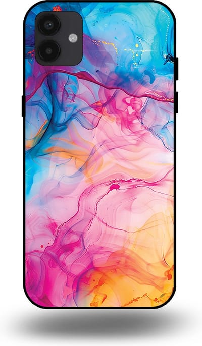 Smartphonica Telefoonhoesje Geschikt voor Samsung Galaxy A04 met Regenboog Acryl Marmer Opdruk - TPU Backcover Case Rainbow Acrylic Marble Design geschikt voor Samsung Galaxy A04