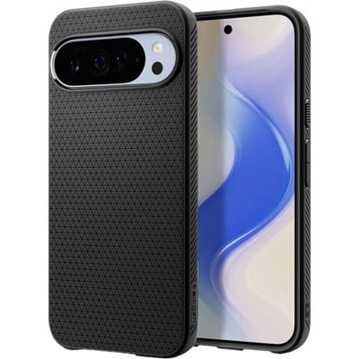 Spigen Liquid Air Hoesje Geschikt voor Google Pixel 10 Pro XL - Back Cover Flexibel TPU Matte Zwart