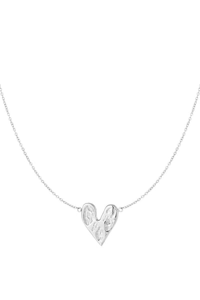 Dames ketting - hart - zilver