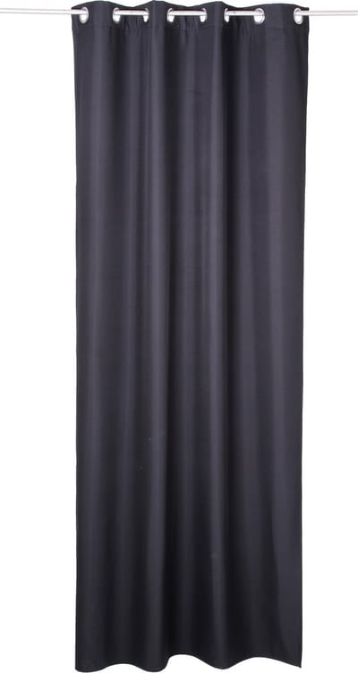 Atmosphera Isolerende Zwart gordijn met 140 x 260 cm - gordijn raambekleding - gordijnen kant en klaar met haakjes ringen
