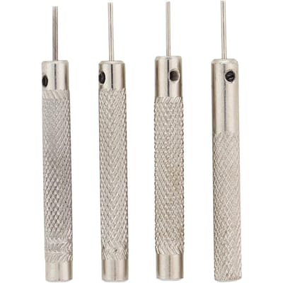 Set van 4 horlogebandjes, schakelpen, veerstaafverwijderaar en horlogereparatie-accessoire white