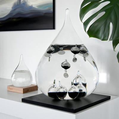MikaMax Galileo Thermometer - Uniek Design - Temperatuurmeter - Barometer - Wetenschap - Bureau Decoratie