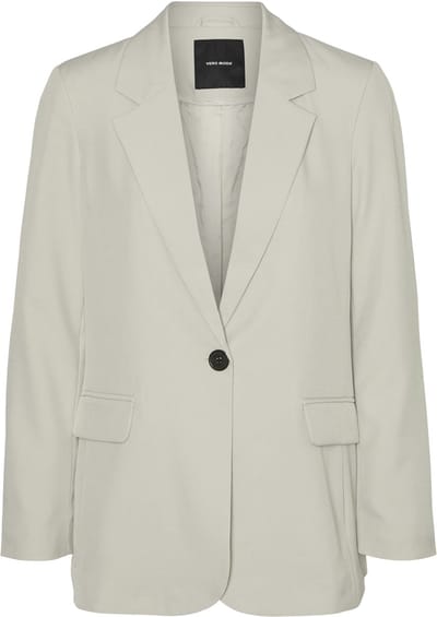 Vero Moda Blazer Vmrita Ls Loose Blazer Noos 10301699 Silver Lining Dames Maat - M