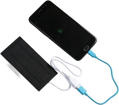 Zonnepaneel Lader - Draagbare Energie - Buiten Opladen - Monokristallijn Paneel - 120x60x2mm - Zwart