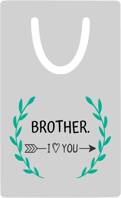 Hacebo® - brother I love you metalen boekenlegger - Broer - de liefste broer - verjaardag - cadeautje voor broer - broer artikelen - kado - geschenk Bladwijzer boekenleggers - 7.6 cm x 5cm