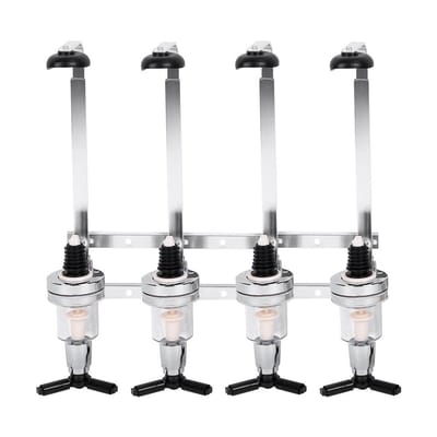 Cosensi - Alcohol Dispenser - Bar Accessory - Makkelijk meten - Wandmontage - Drankdispenser - Perfect voor elk feestje - 4-flessen rek