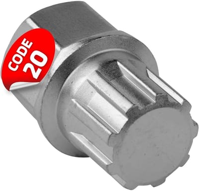 SW-Stahl 02381L-21 Wielslotadapter 20 | Geschikt voor BMW | Gereedschap voor het verwijderen van wielsloten | Wielslotverwijderaar | Wielslotsleutel
