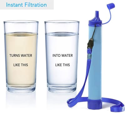 Water Straw filter - Waterfilter - Waterfilter Survival - Personal Water Filter Straw - Outdoor life - Waterfiltersysteem - LOUZIR