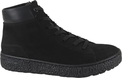 Hartjes Nub Mid Sneaker Sneakers - Suède - Dames - Zwart - Maat 42