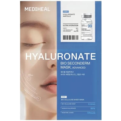 MEDIHEAL Bio Second Skin Masker Set 10 Vellen – Madecassoside / PDRN / Hyaluronaat Hyaluronate × 10 Sheets