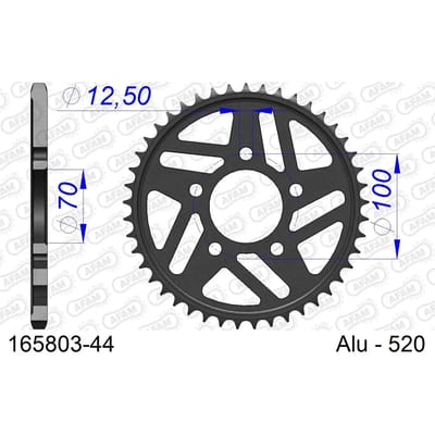 Tandwiel Afam 520 44 dents