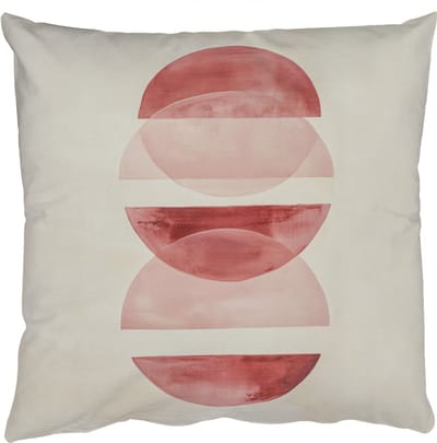 Sierkussens - Kussentjes Woonkamer - 50x50 cm - Minimalistisch - Cirkels - Roze