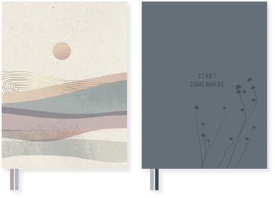 Soft Scenes notitieboek - A5 - hardcover - dots - 80 grams FSC - 320 pagina's - 2 stuks - K-PM01710008