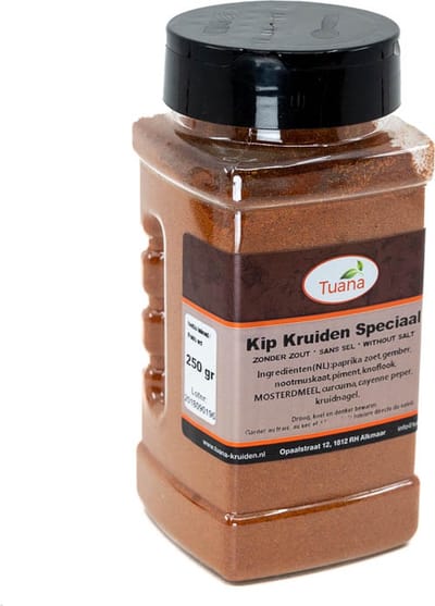 Tuana Kruiden - Kip Kruiden Speciaal - Strooibus 140 Gram - Tuanashop - MP-K-0032