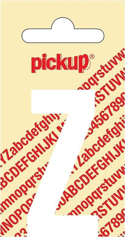 Pickup plakletter Nobel 60 mm wit Z - 31012060Z