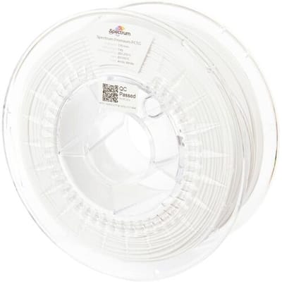 Spectrum Filaments 80660 Premium PCTG Filament PCTG Chemisch bestendig, Geurarm 1.75 mm 1000 g Arctic White, Wit 1 stuk(s)