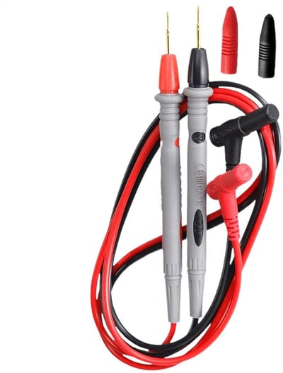 Stroomsonde Multimeter - Meetgereedschap - Nauwkeurig Meten - Tot 1000 V - 20 A - Zwart Rood